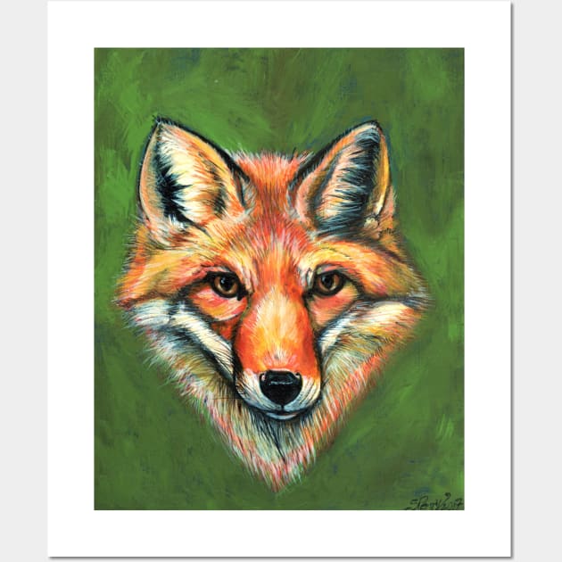 Fox Portrait Wall Art by StephaniePerryArt